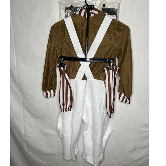 Willy Wonka Oompa Loompa Costume Kids Medium 8-10 Jumpsuit Halloween 620934 - Picture 3 of 8